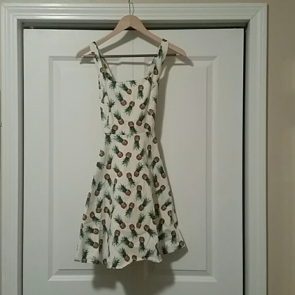 Cute Pineapple Mini Dress