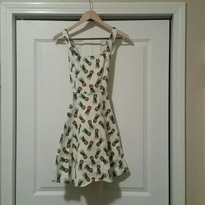 Cute Pineapple Mini Dress