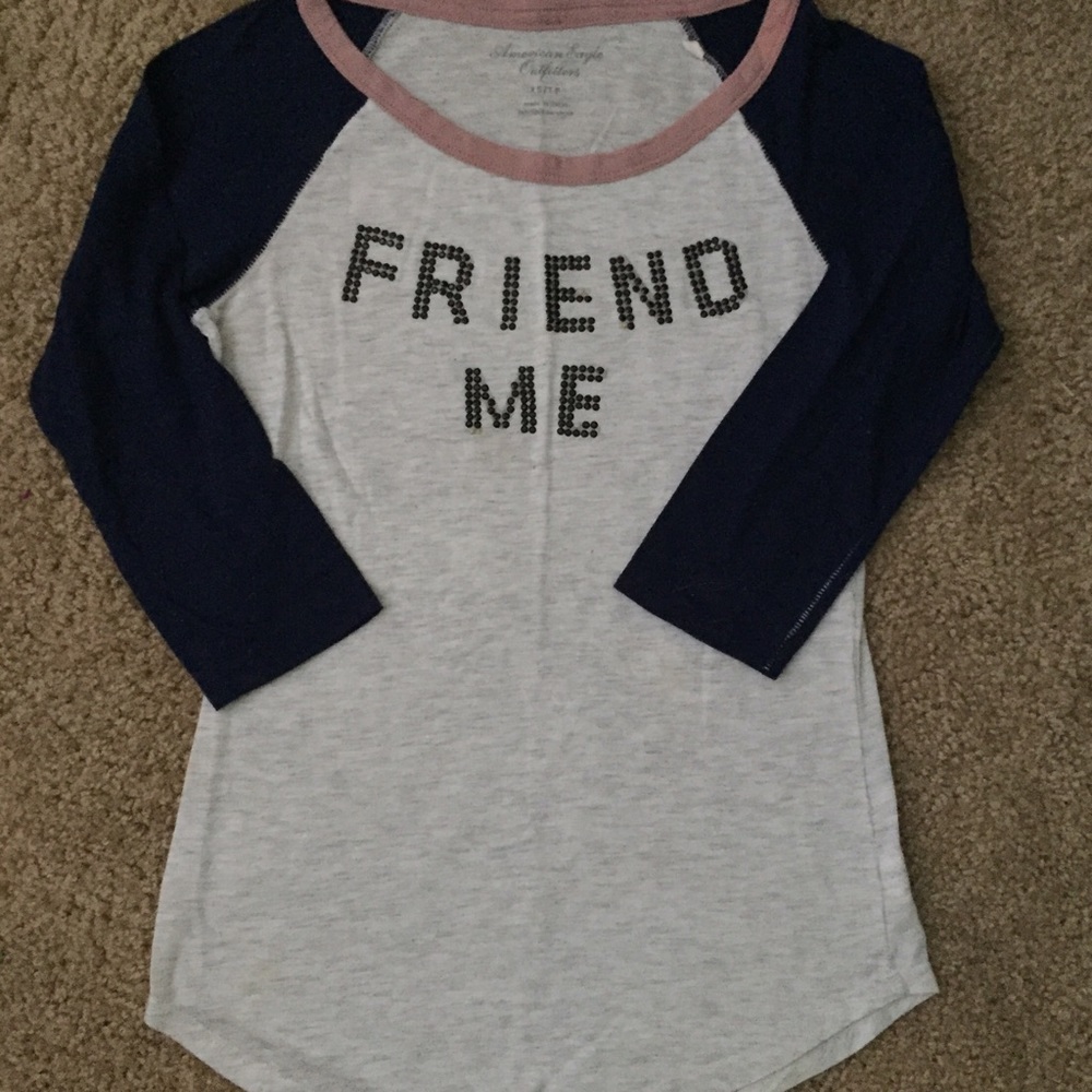 "Friend me" baseball tee