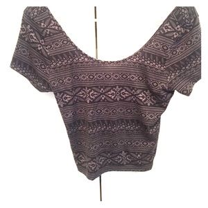 Cross back crop top