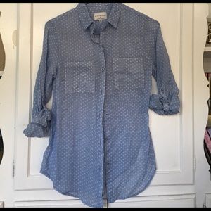 Polk a dot button up