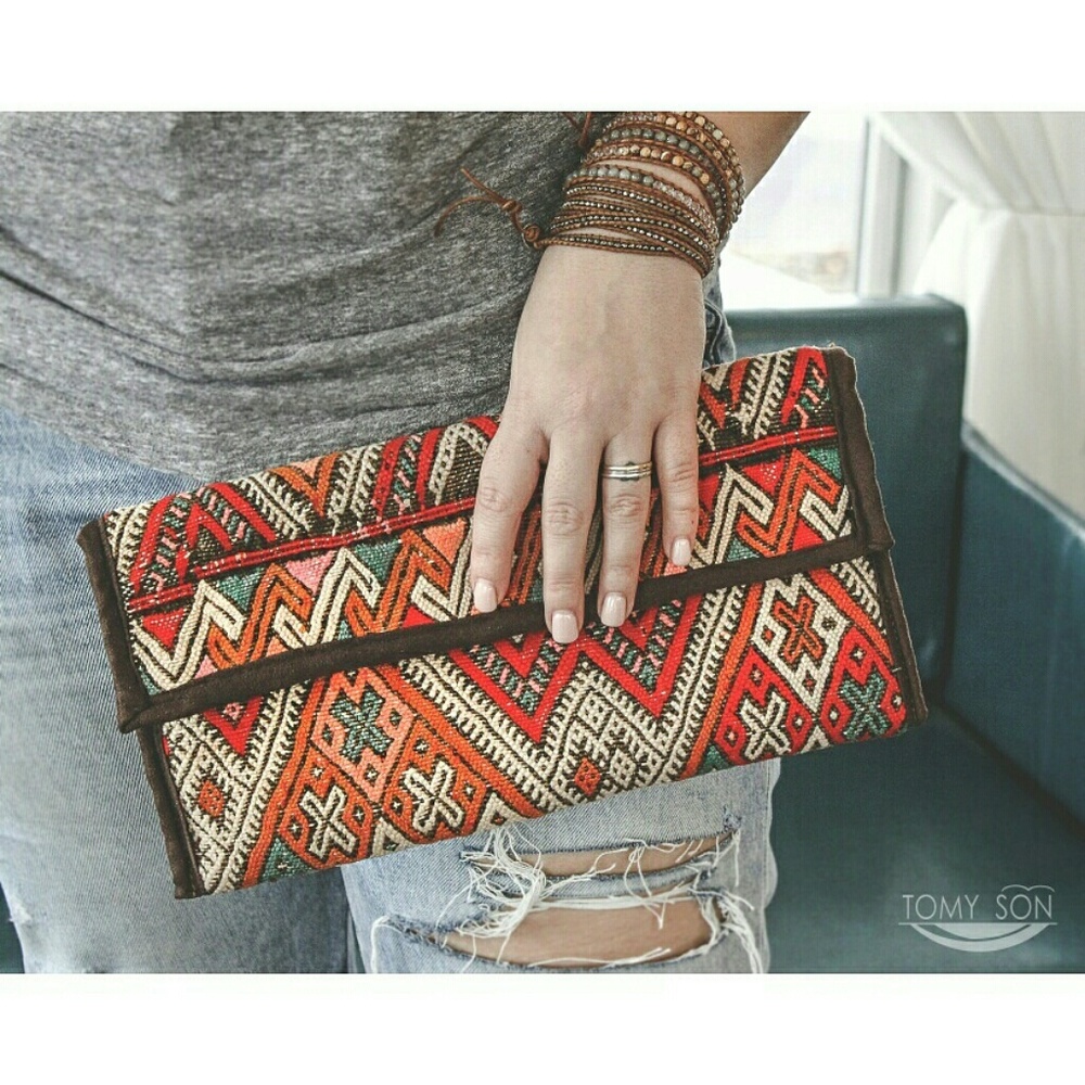 Kilim clutch