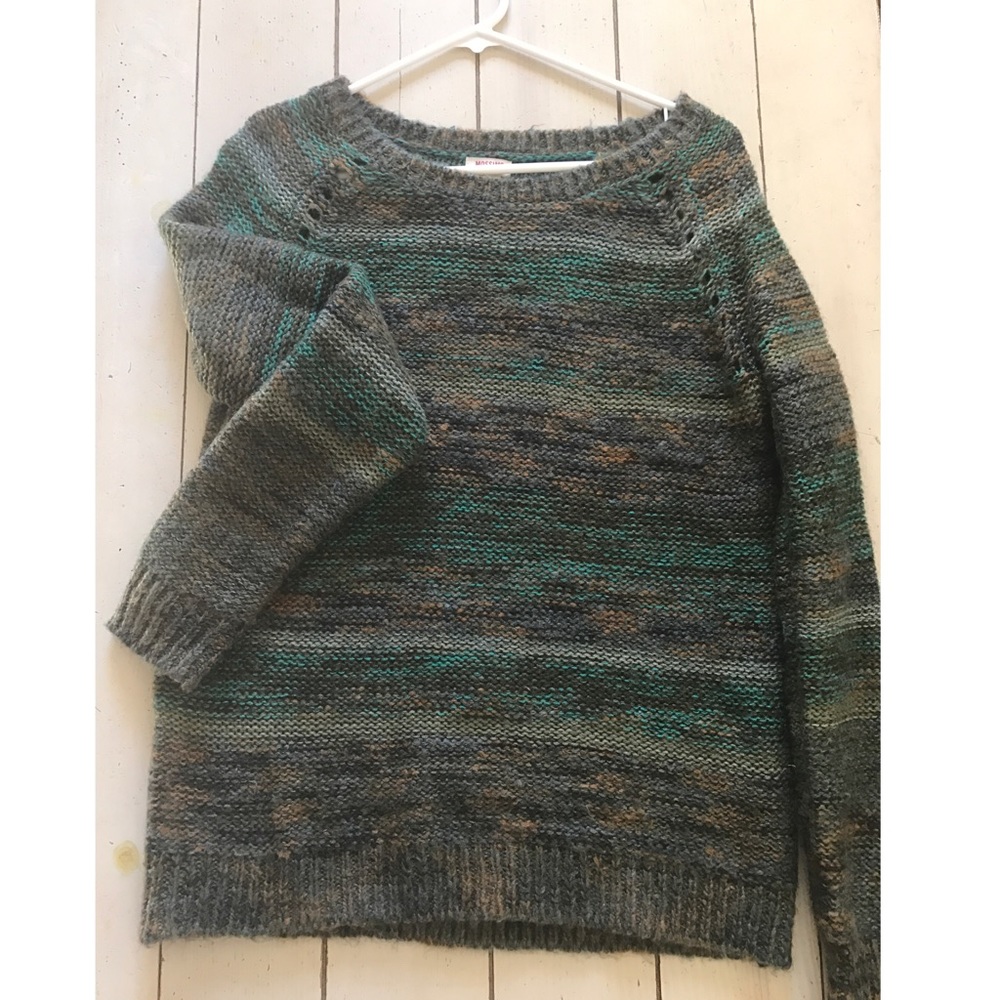 Green knit sweater