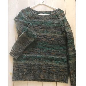 Green knit sweater
