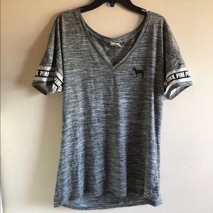 Marled Grey PINK Long Top