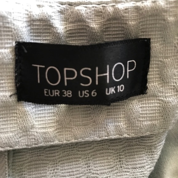 Topshop Textured Curved Hem Pelmet Skirt - Picture 3 of 3