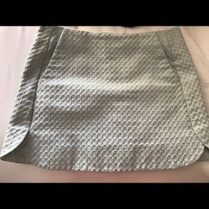 Topshop Textured Curved Hem Pelmet Skirt