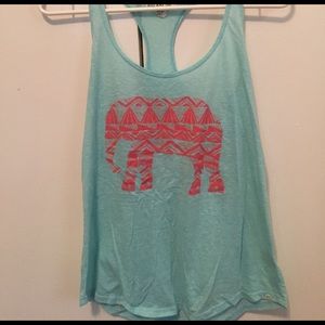 Blue elephant tank top. Perfect for summer!