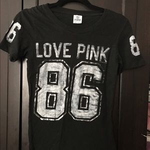 Victoria secret PINK black t shirt