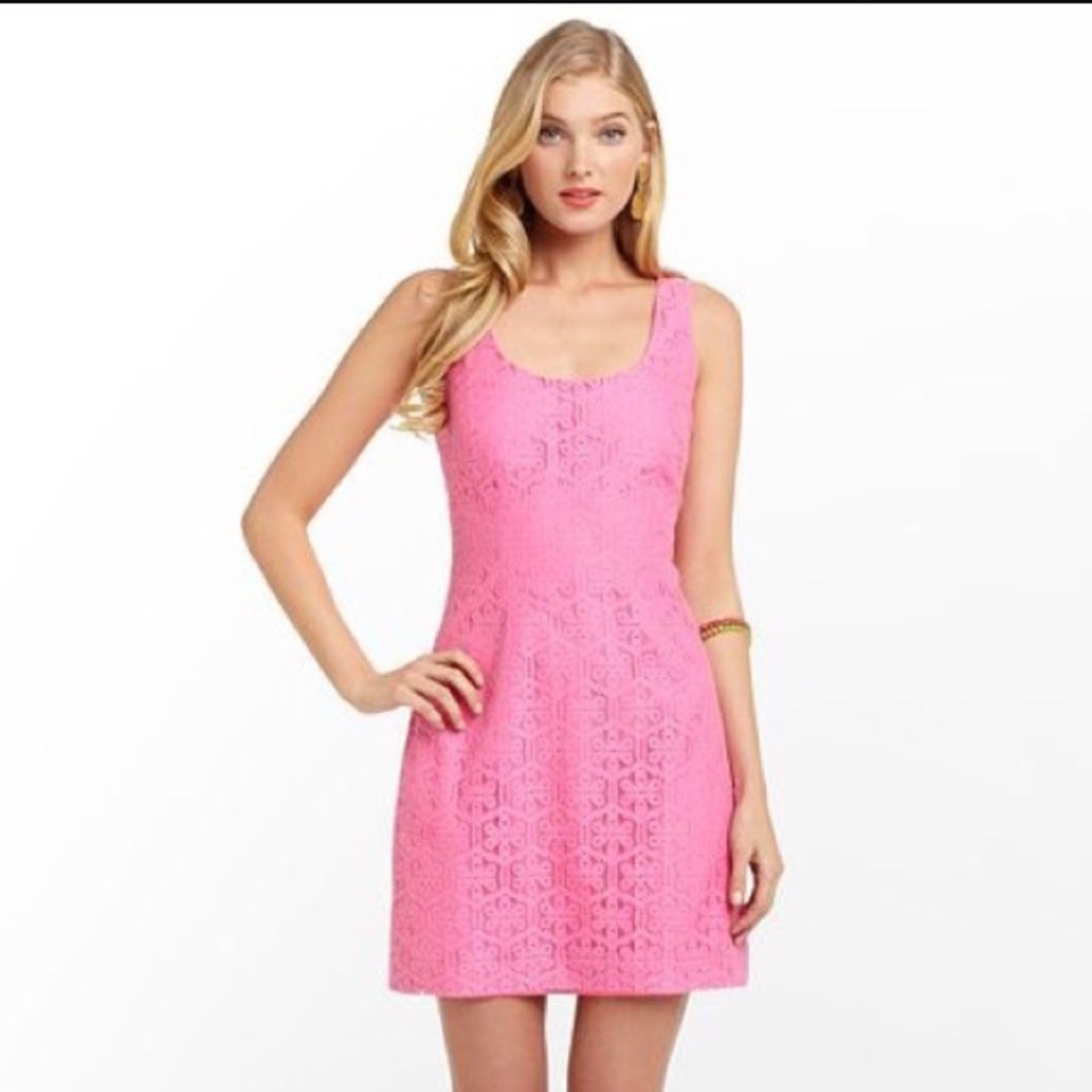Lilly Pulitzer Lonnie dress pink sz 2