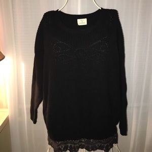 Pins and Needles Sweater Lace Trim