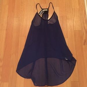 Navy sheer long tank