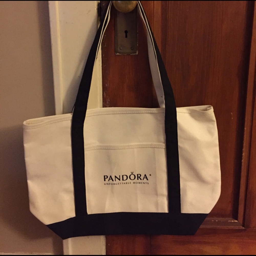 Pandora jewelry brand canvas tote nwot