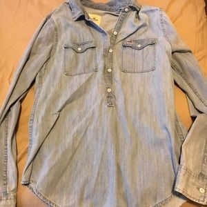 Denim Hollister shirt