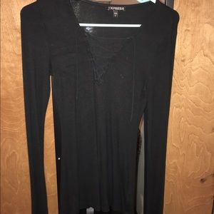 Express lace up shirt