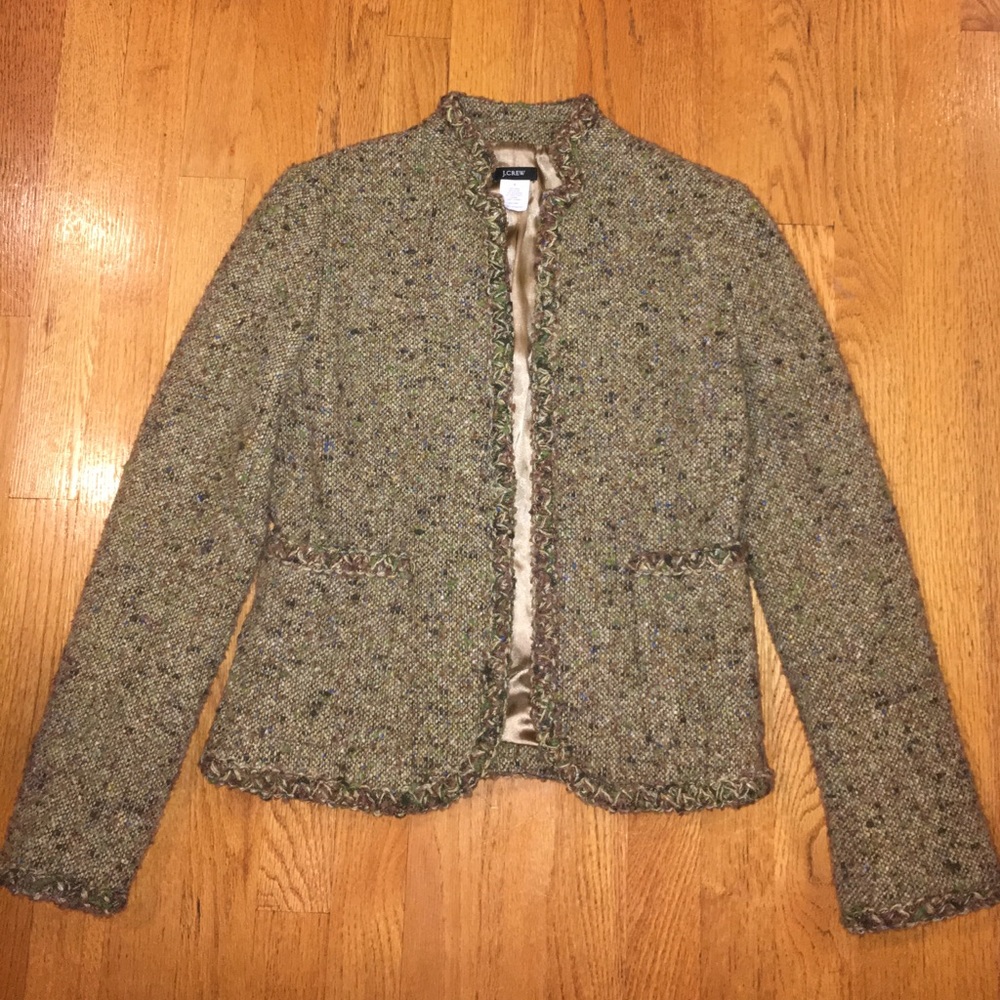 J. Crew Wool Boucle Blazer Jacket