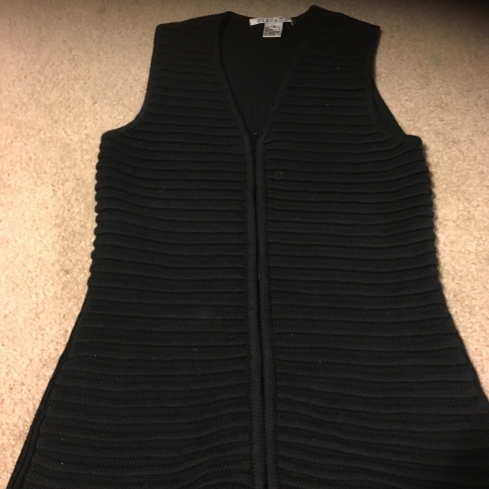 Beautiful black knit vest