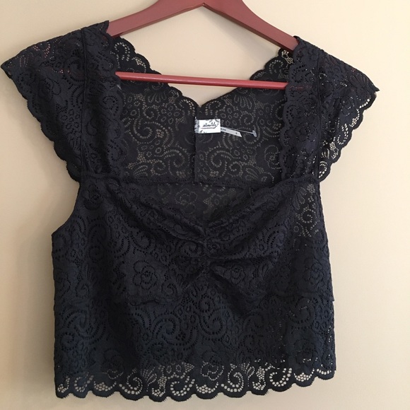 FP Black Lace Bralette Top - Picture 2 of 6