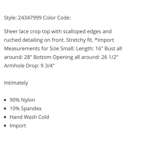 FP Black Lace Bralette Top - Picture 5 of 6