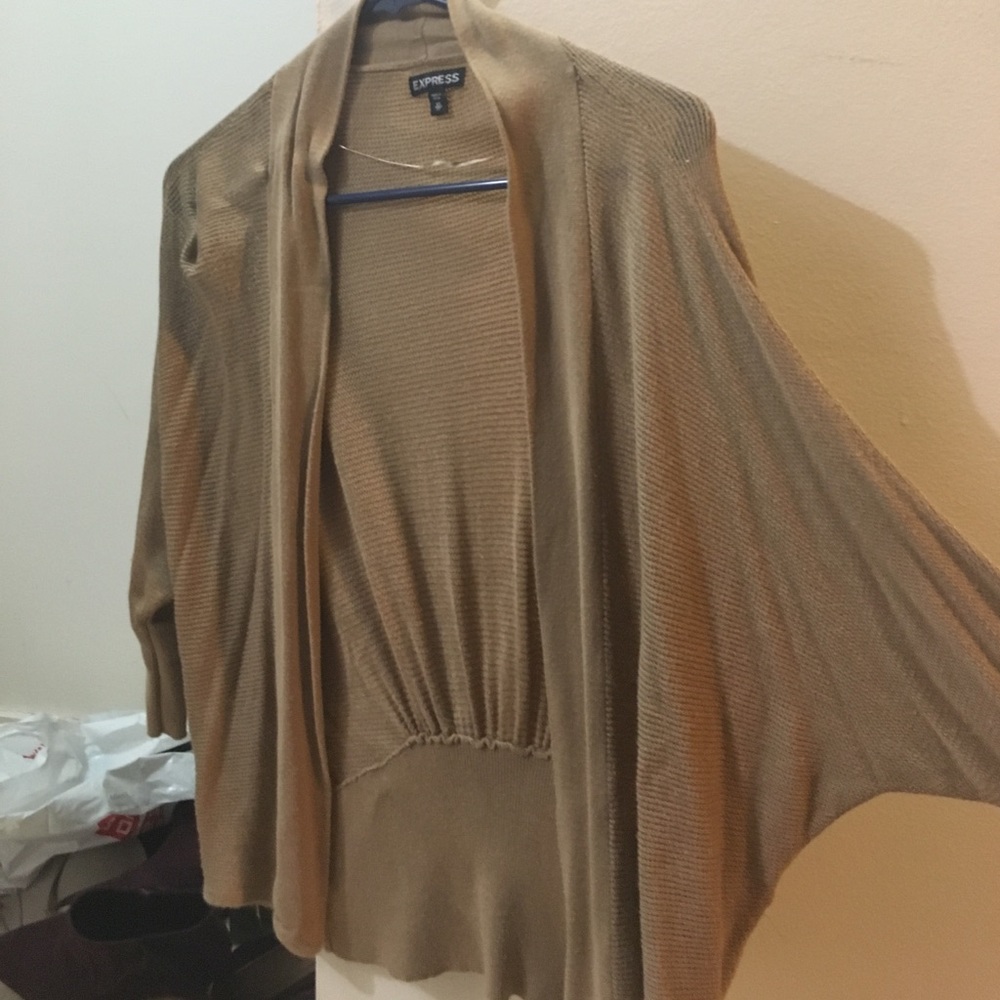 Express tan comfy sweater