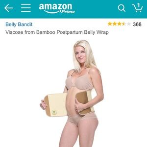 Belly Bandit Bamboo postpartum belly wrap sz large