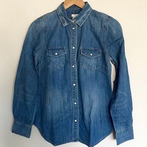 J. Crew Denim Western Shirt