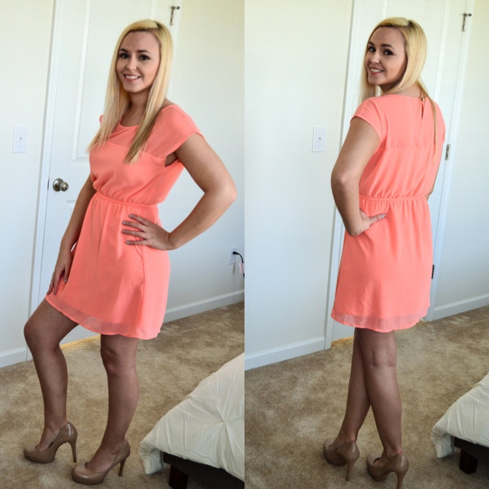 {{SOLD}} Coral Dress