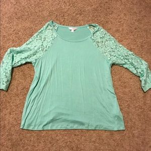 Lace Sleeve Top