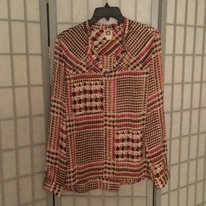 Button down, silky blouse by Anne Klein