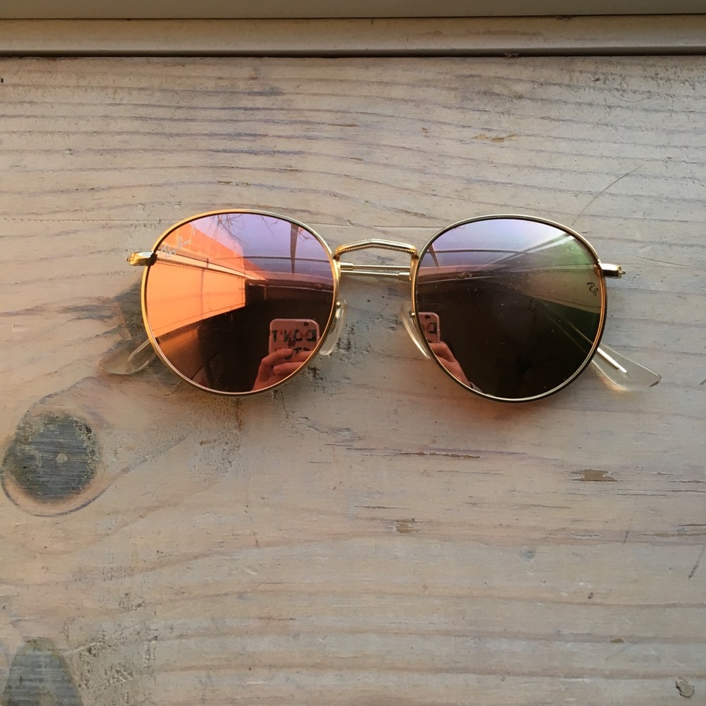Ray ban round pink