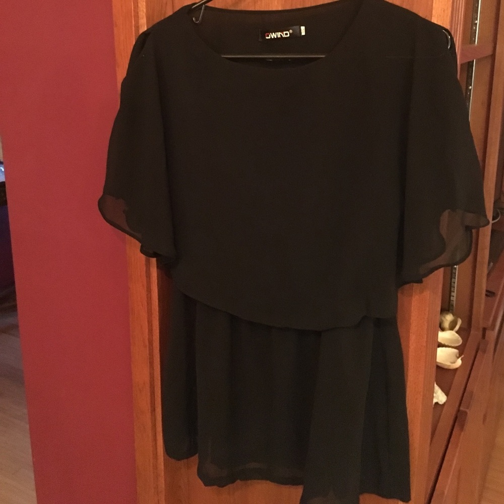 Black  Blouse cute for any occasion.