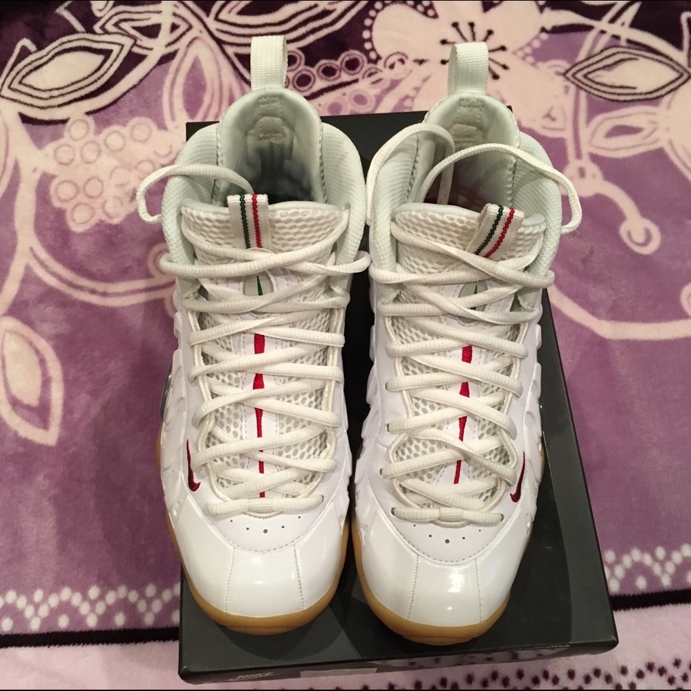 White Gucci Foamposite 4y