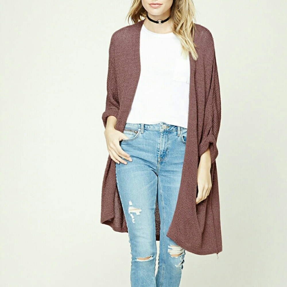 Mauve cardigan