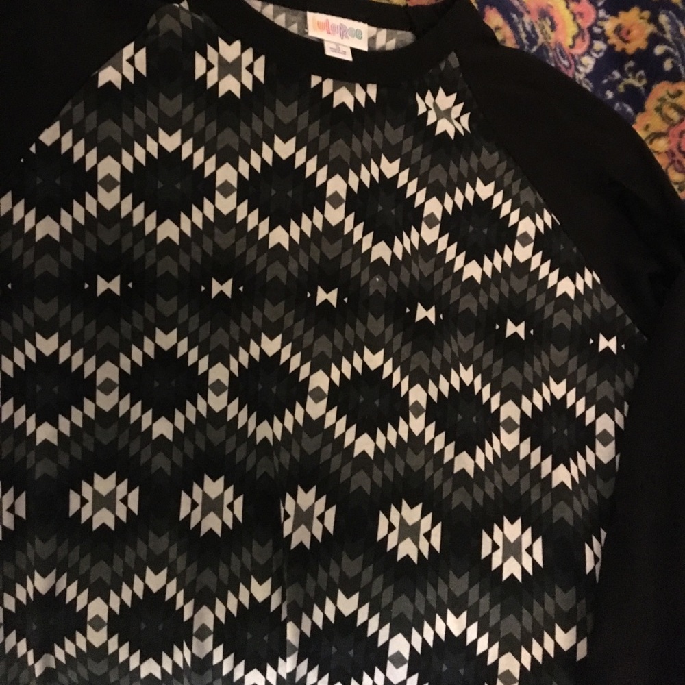 Lularoe S black white randy