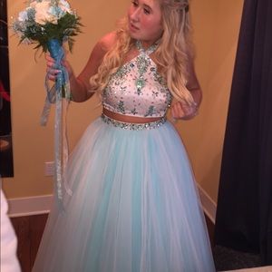 Sherri hill two piece prom dress