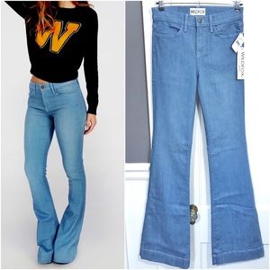 NWT WILDFOX 'Farrah' High Rise Flare Leg Jeans