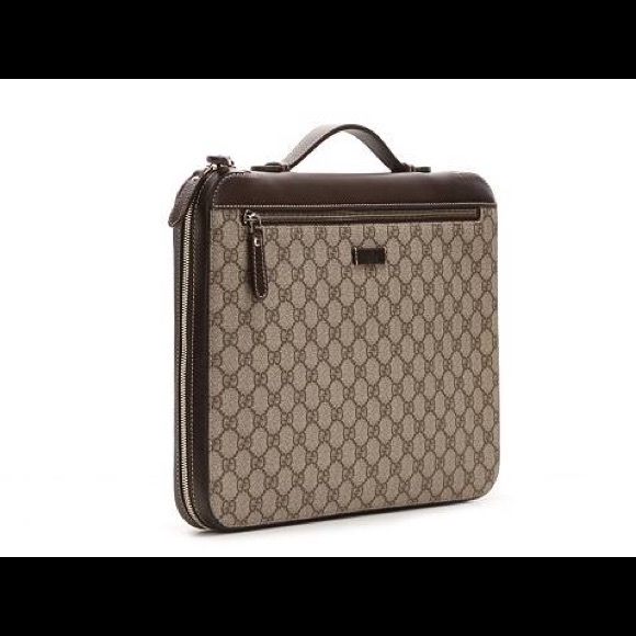 New Gucci canvas portfolio case with tags - Picture 1 of 6