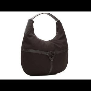 Gucci canvas hobo bag