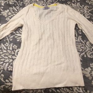 JcPenny brand Plain white sweater size M