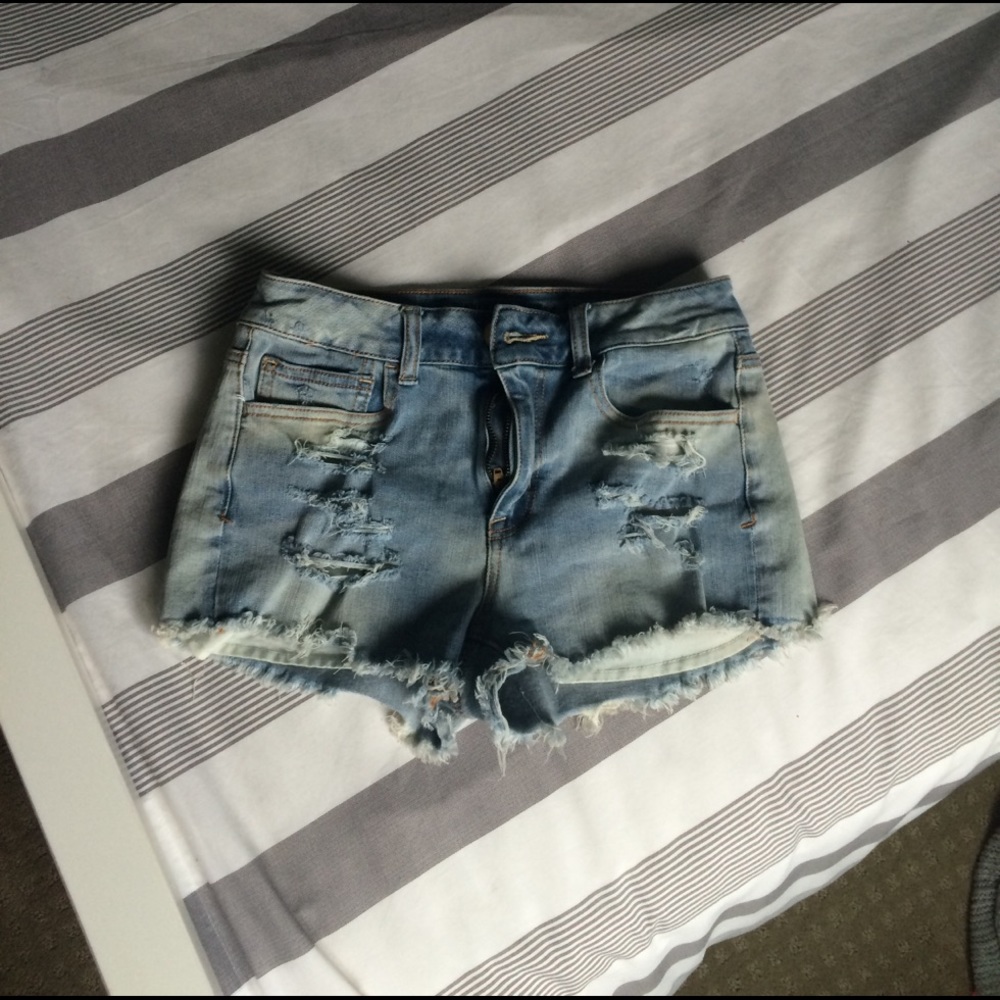 Denim shorts