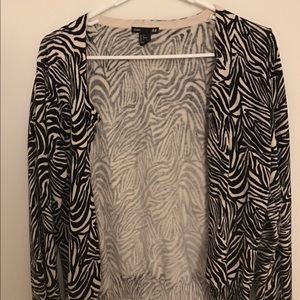 Animal print cardigan