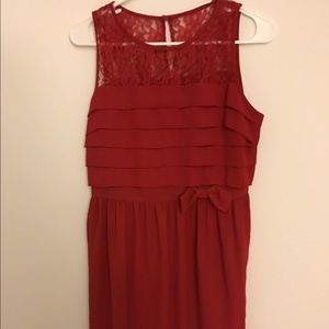 Red dress from loft
