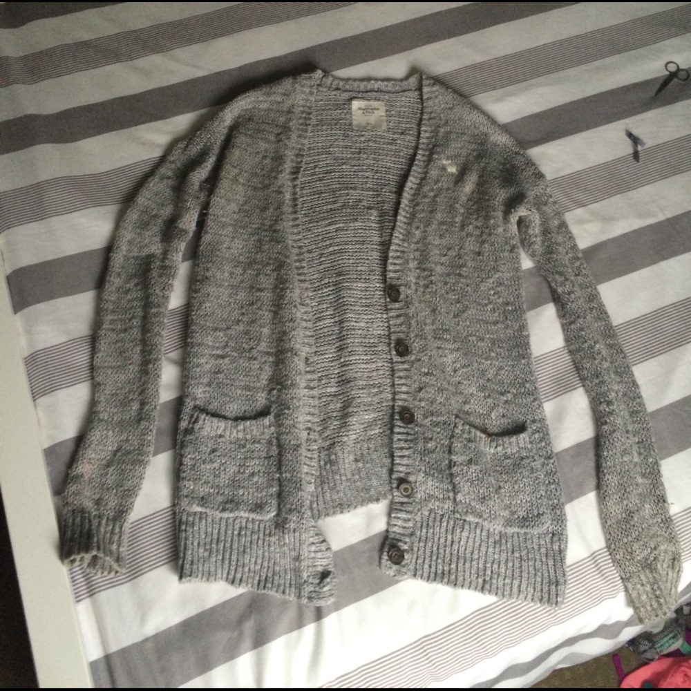 Gray cardigan