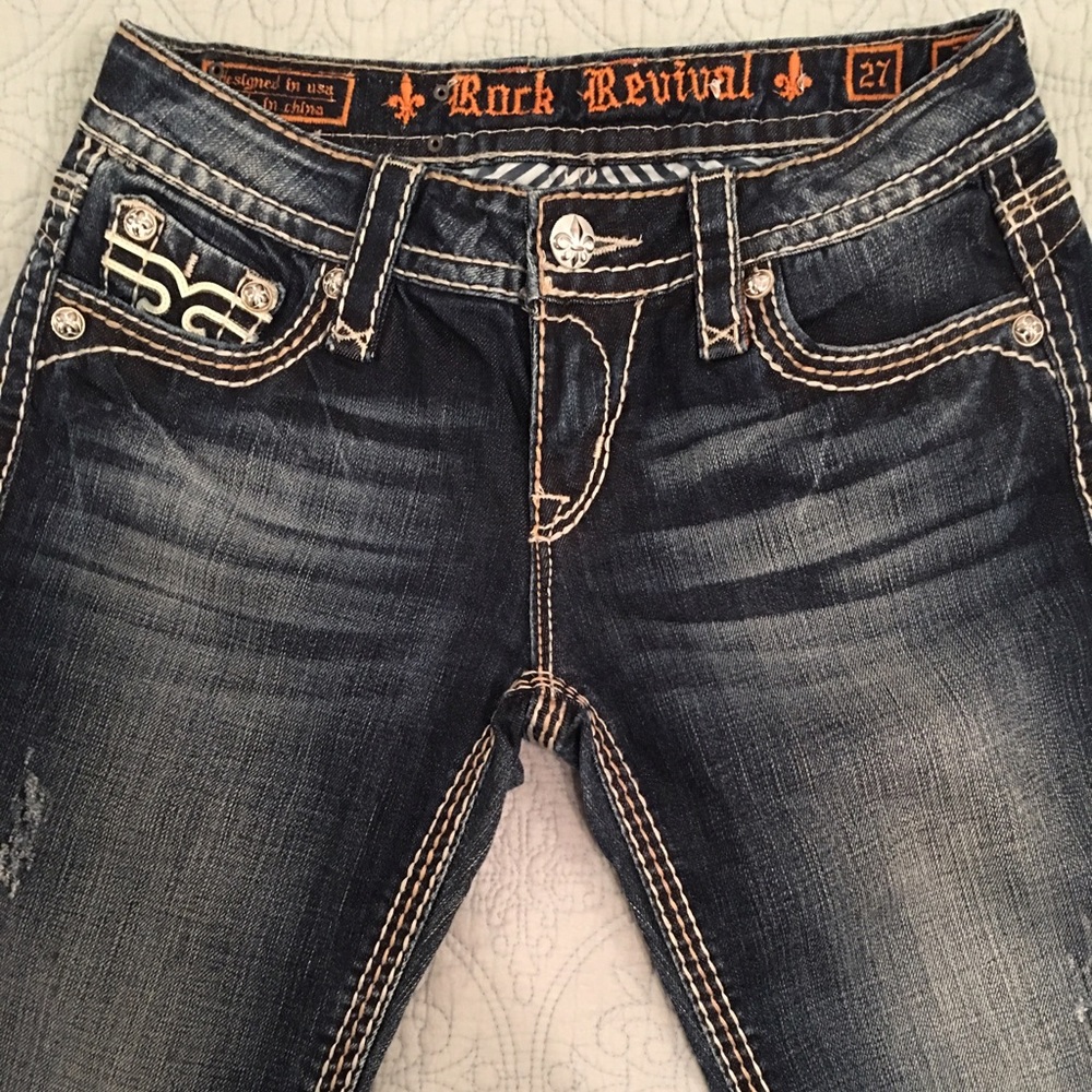 Rock Revival Jamilia bootcut jeans size 27