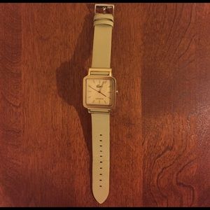 Leather Lacoste watch!