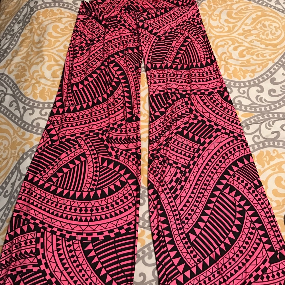 Bright Pink Palazzo Pants