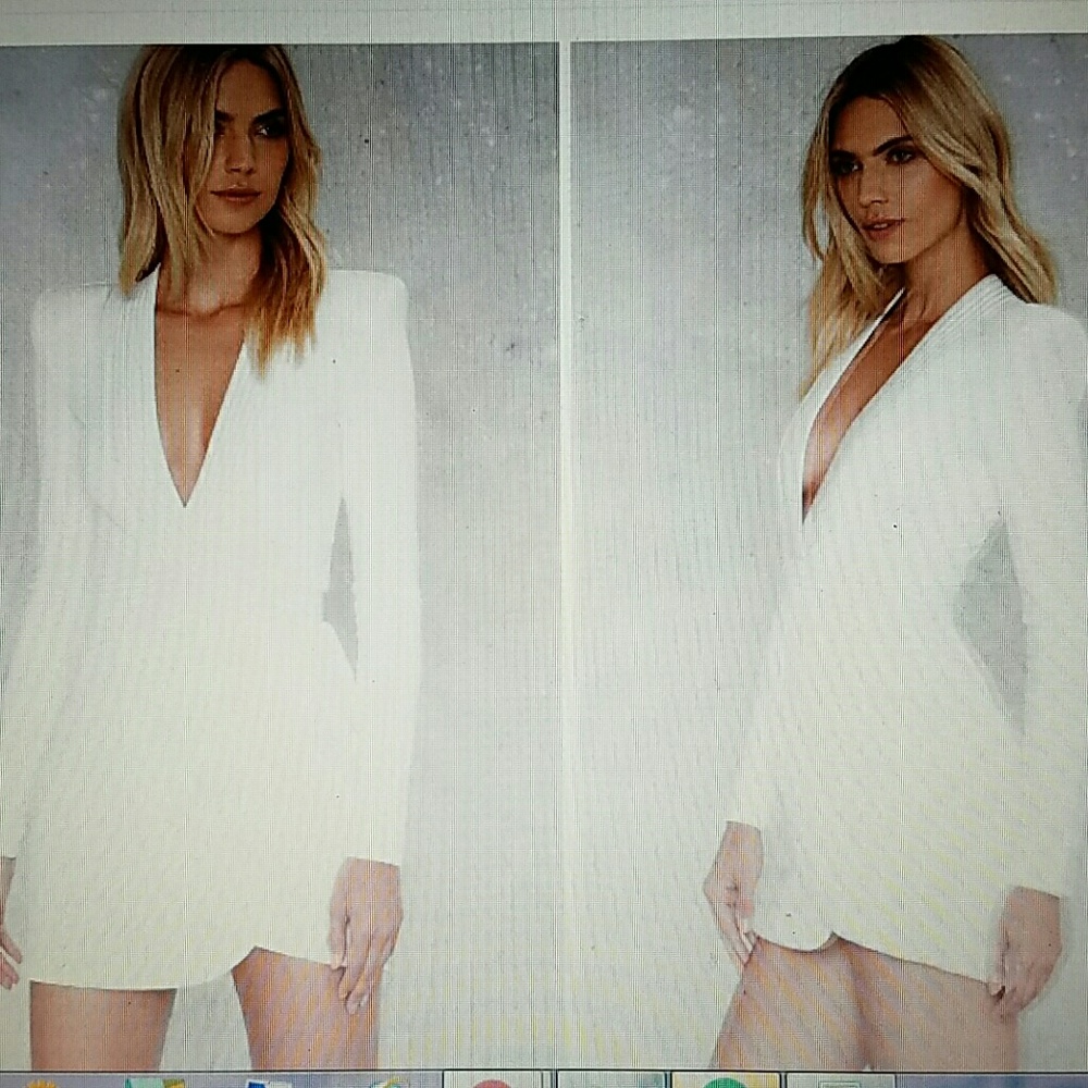 SOLD**Nasty Gal Eye of the Horus Mini Dress- white