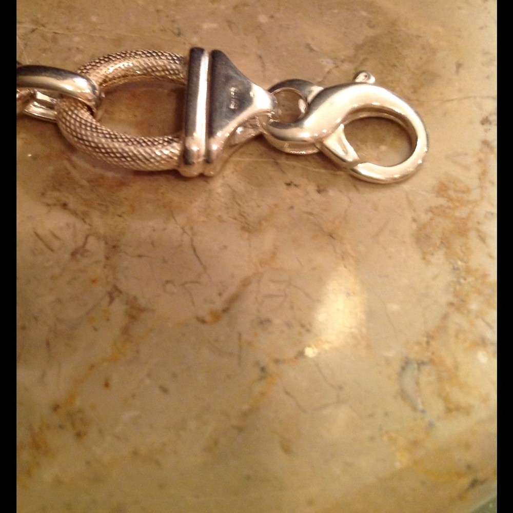 🤑NWT STERLING SILVER ITALIAN BRACELET - Picture 2 of 6