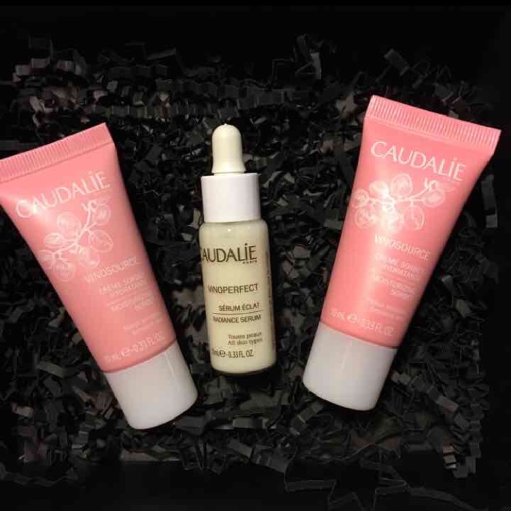 1 Caudalie Vinoperfect Serum 2 Vinosource Sorbet