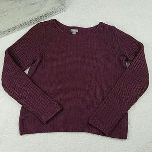 Chunky knit JJill Sweater XS Purple